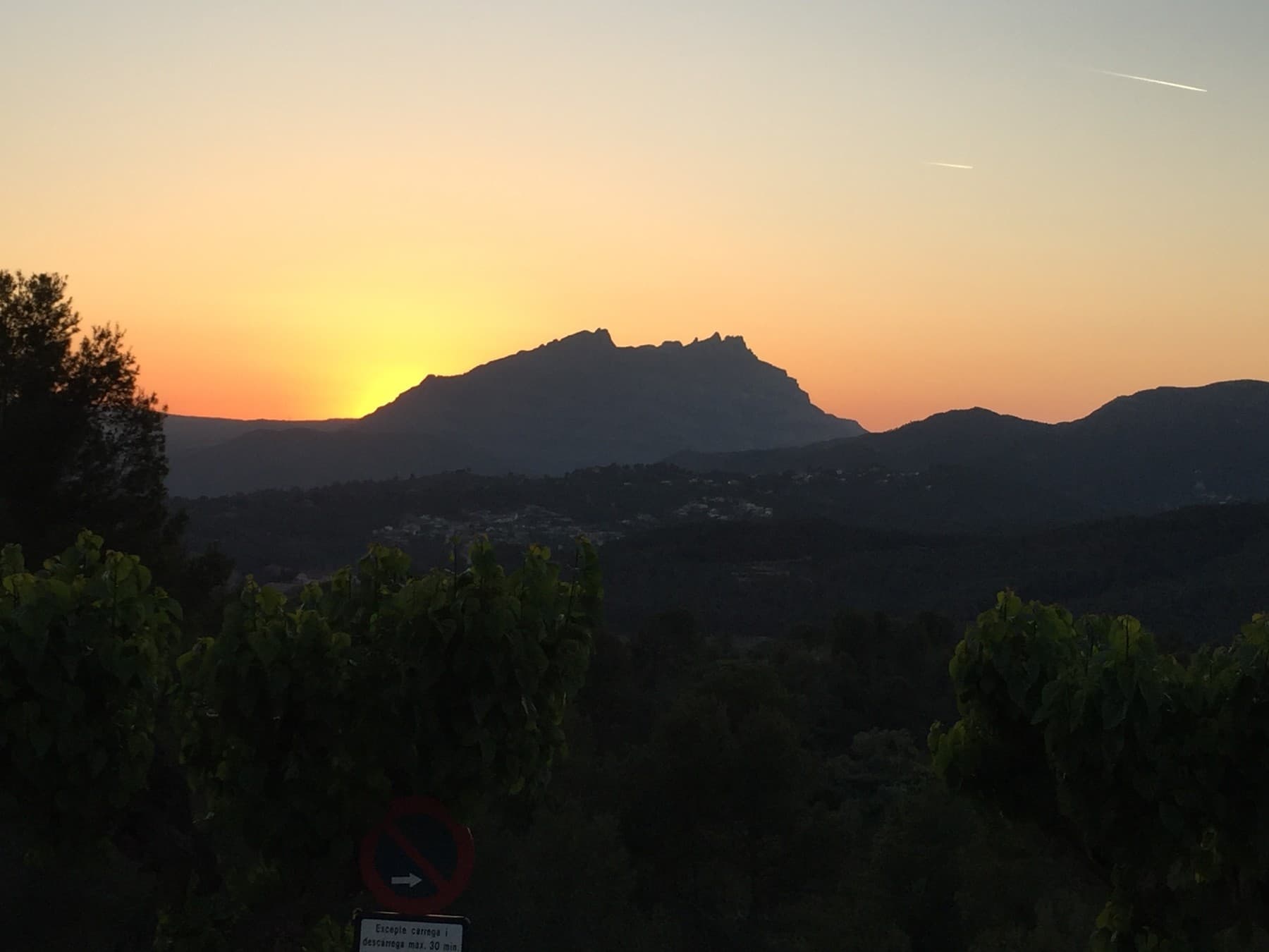 The beautiful view of Montserrat from Ullastrell