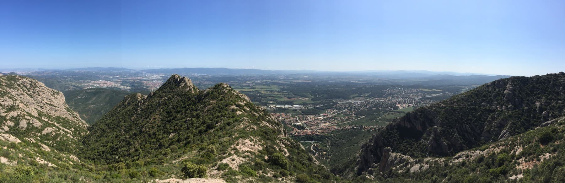 The view from the Montserrat trail