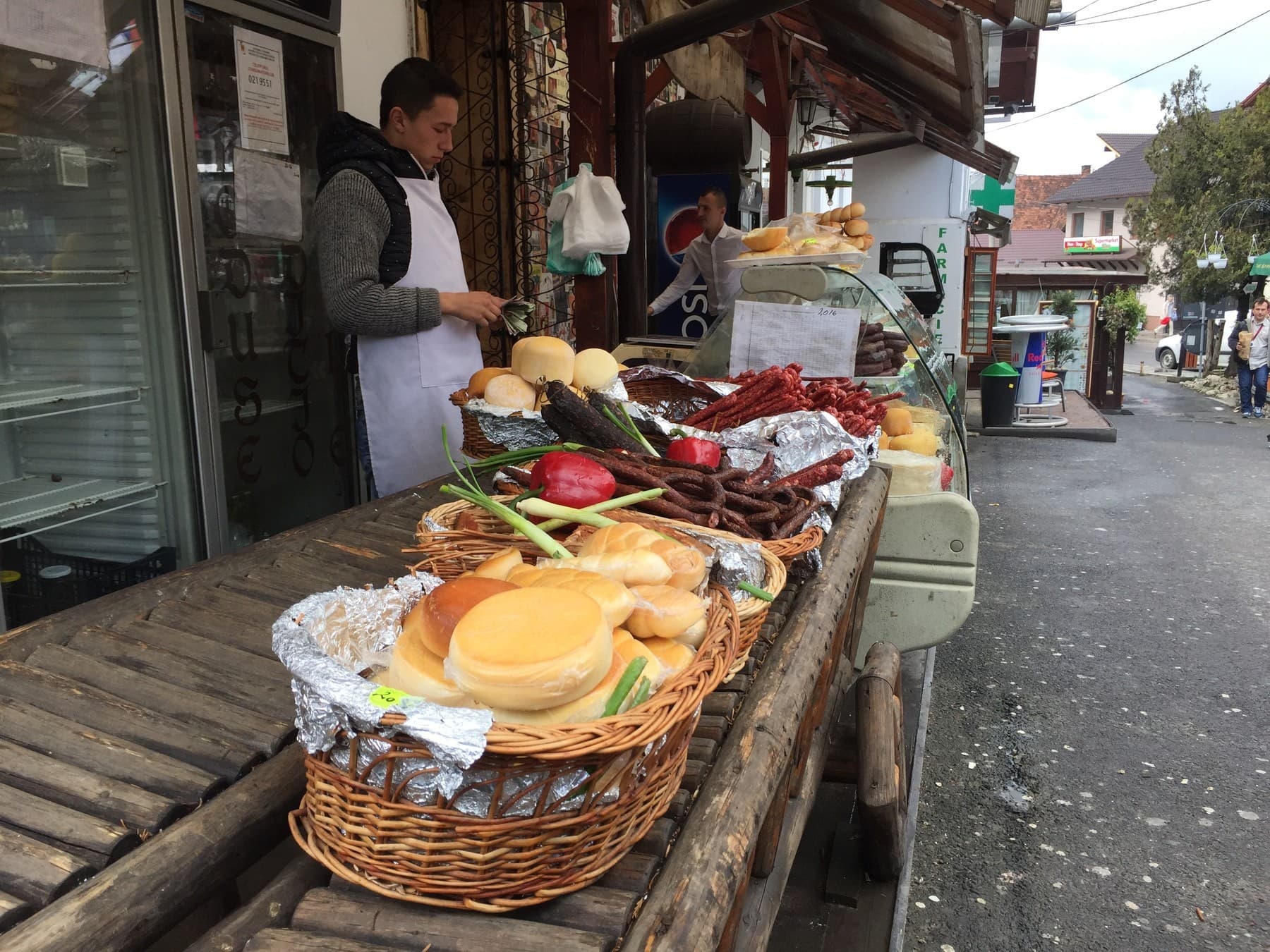 Market in front of Bran Castle