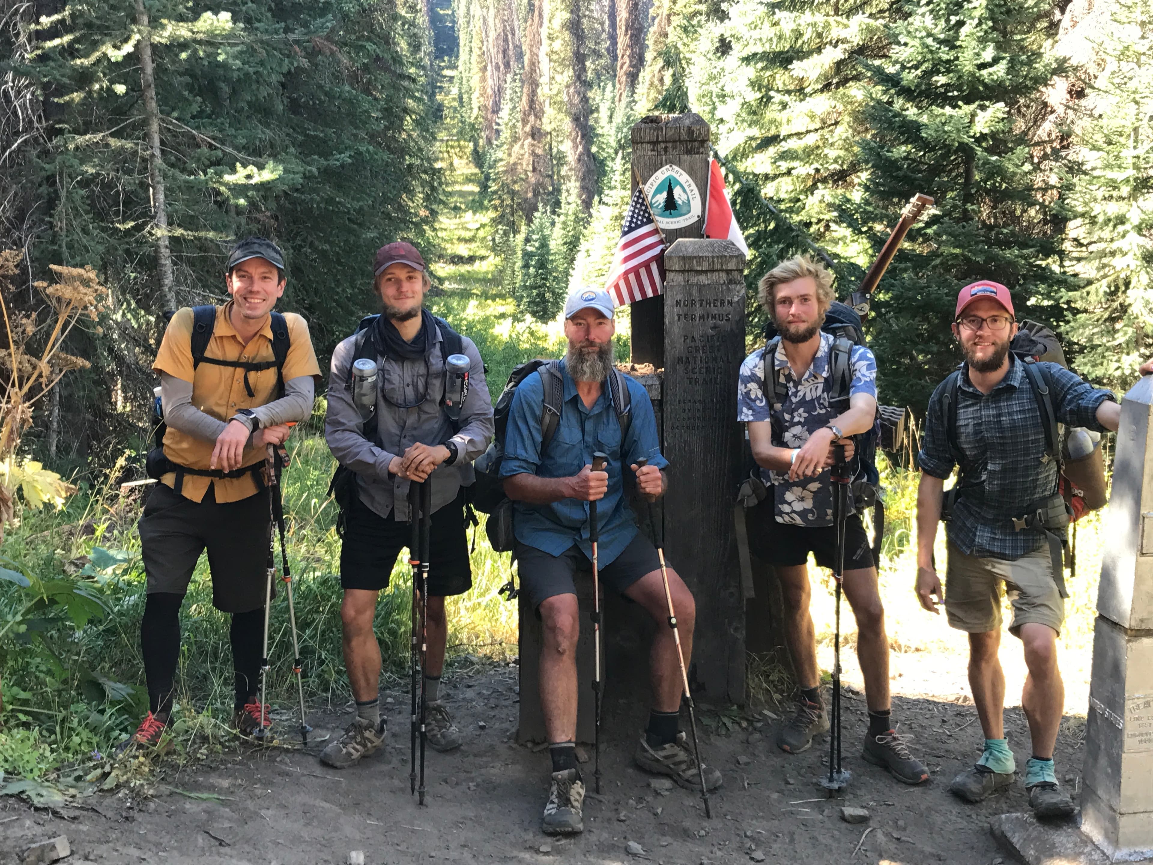 The northern terminus - we made it
