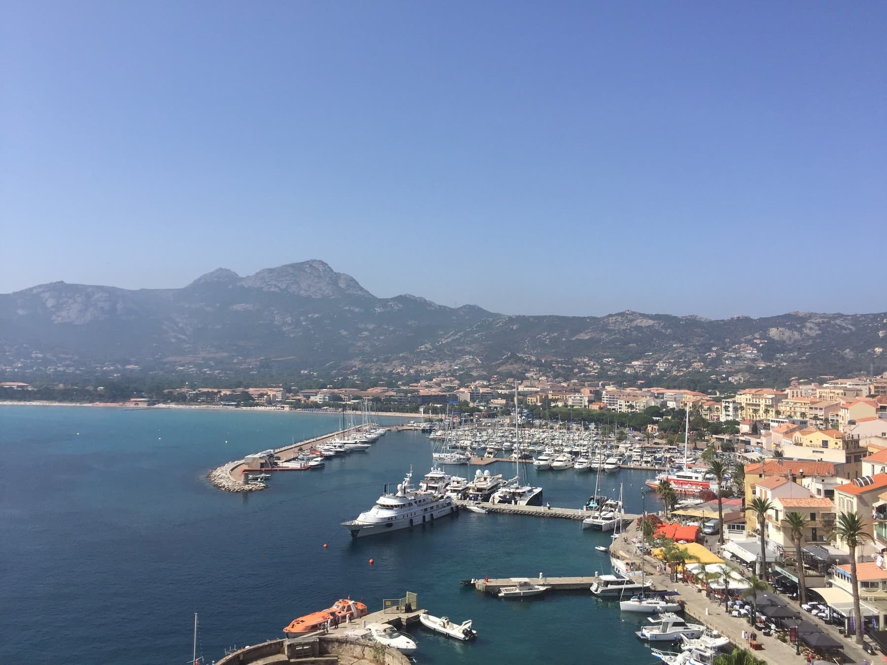 The view of Calvi from the old citadel
