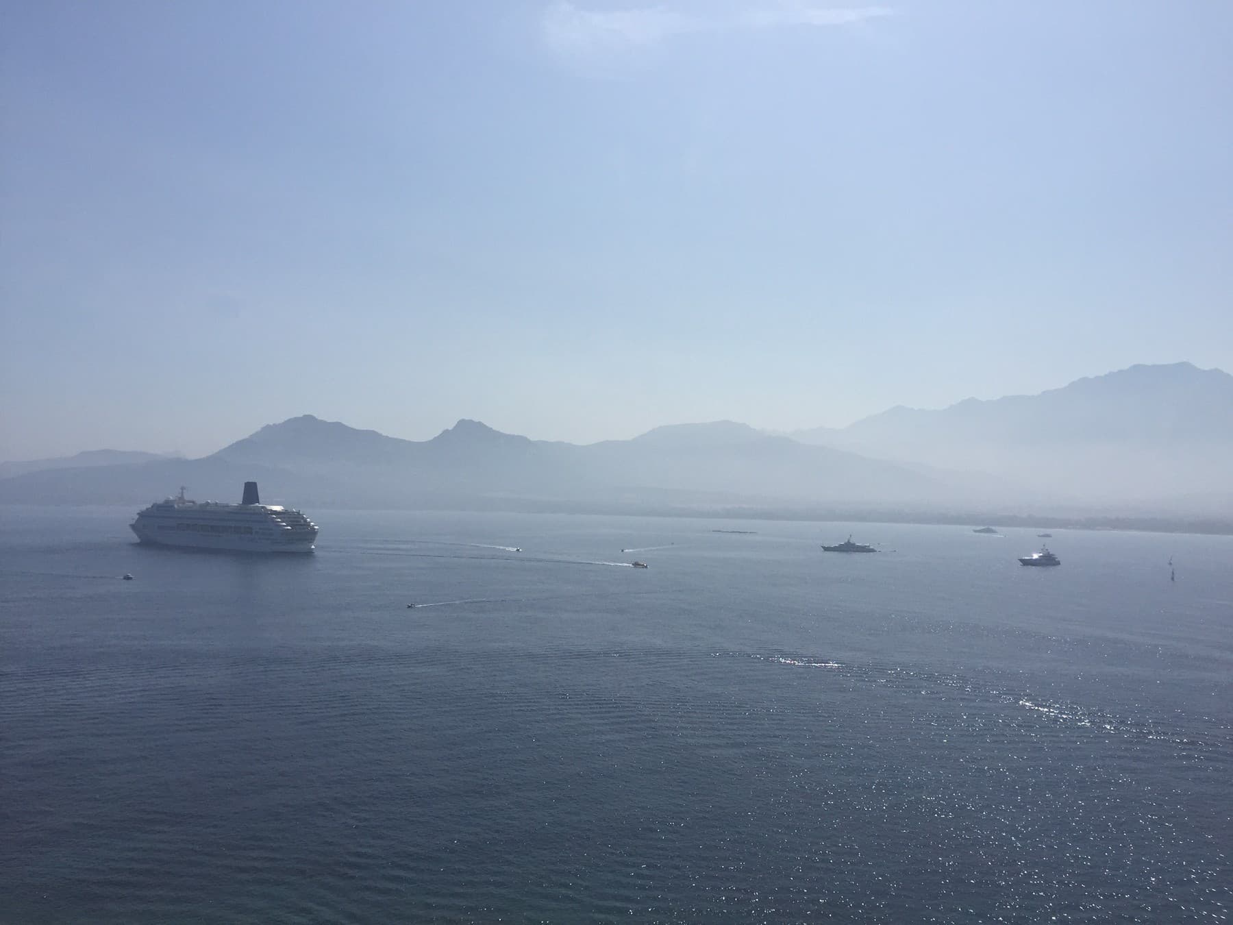 The ferry going to mainland France