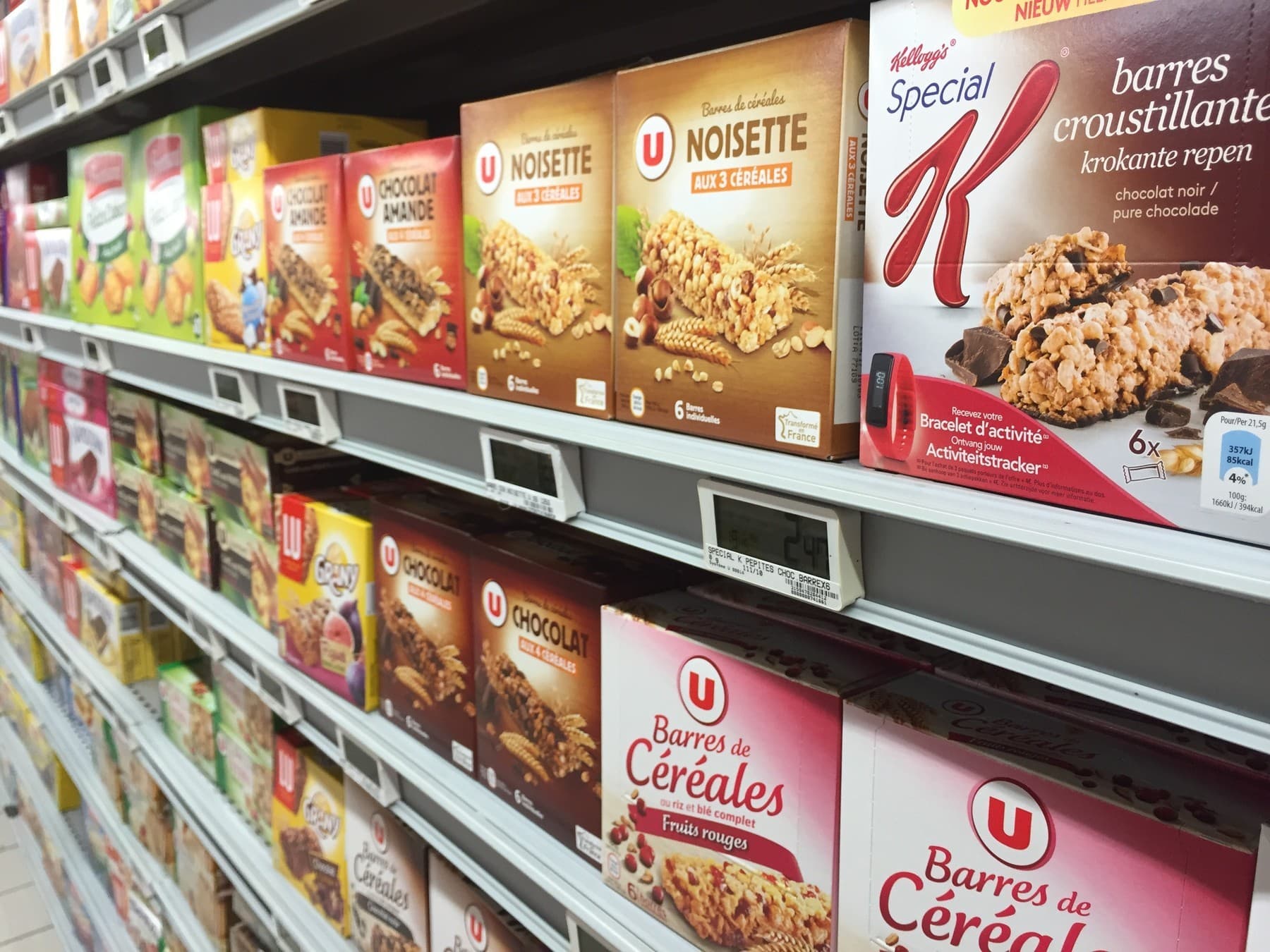 Back in the supermarket