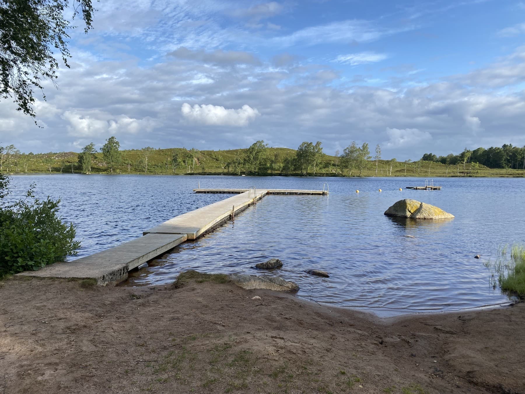 A campsite along the southern section