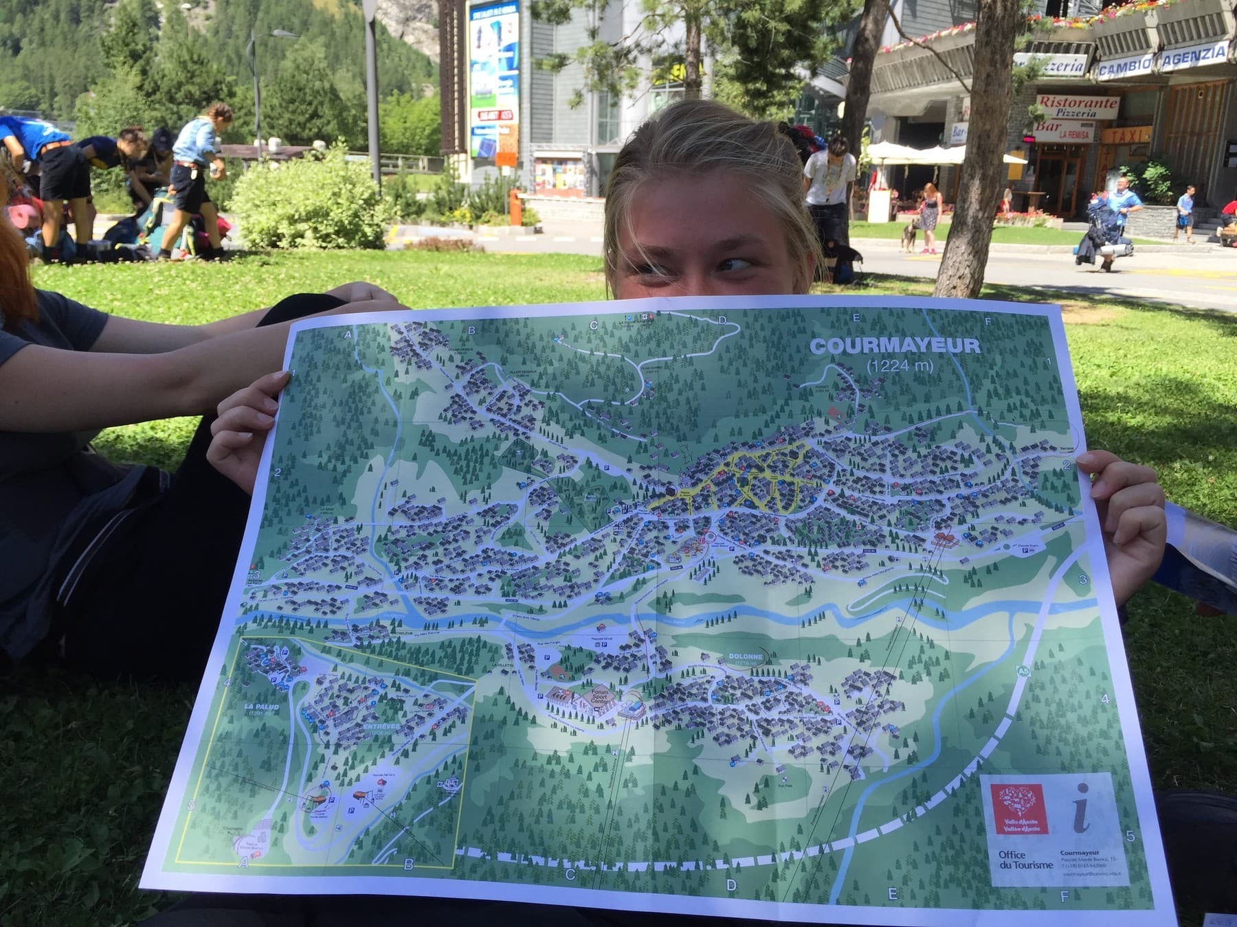 Planning for our day off in Courmayeur